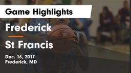 Frederick  vs St Francis Game Highlights - Dec. 16, 2017