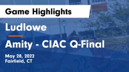 Ludlowe  vs Amity - CIAC Q-Final Game Highlights - May 28, 2022
