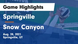 Springville  vs Snow Canyon  Game Highlights - Aug. 28, 2021