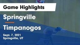 Springville  vs Timpanogos  Game Highlights - Sept. 7, 2021