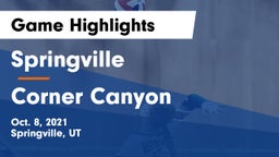 Springville  vs Corner Canyon  Game Highlights - Oct. 8, 2021