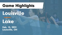 Louisville  vs Lake  Game Highlights - Feb. 15, 2022