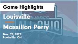 Louisville  vs Massillon Perry  Game Highlights - Nov. 23, 2022