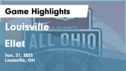 Louisville  vs Ellet  Game Highlights - Jan. 21, 2023