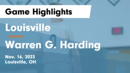 Louisville  vs Warren G. Harding  Game Highlights - Nov. 16, 2023
