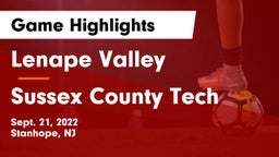 Lenape Valley  vs Sussex County Tech  Game Highlights - Sept. 21, 2022