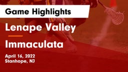 Lenape Valley  vs Immaculata  Game Highlights - April 16, 2022