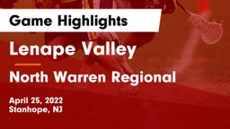 Lenape Valley  vs North Warren Regional  Game Highlights - April 25, 2022