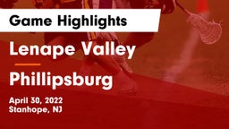 Lenape Valley  vs Phillipsburg  Game Highlights - April 30, 2022