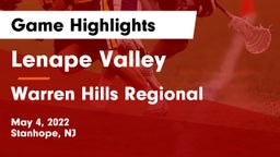 Lenape Valley  vs Warren Hills Regional  Game Highlights - May 4, 2022