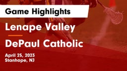 Lenape Valley  vs DePaul Catholic  Game Highlights - April 25, 2023