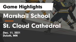 Marshall School vs St. Cloud Cathedral  Game Highlights - Dec. 11, 2021