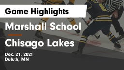 Marshall School vs Chisago Lakes  Game Highlights - Dec. 21, 2021