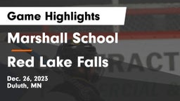 Marshall School vs Red Lake Falls Game Highlights - Dec. 26, 2023