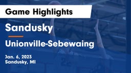 Sandusky  vs Unionville-Sebewaing  Game Highlights - Jan. 6, 2023