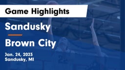 Sandusky  vs Brown City  Game Highlights - Jan. 24, 2023