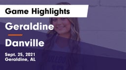 Geraldine  vs Danville  Game Highlights - Sept. 25, 2021