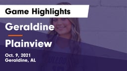 Geraldine  vs Plainview  Game Highlights - Oct. 9, 2021