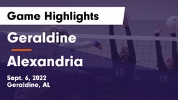 Geraldine  vs Alexandria  Game Highlights - Sept. 6, 2022