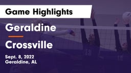 Geraldine  vs Crossville  Game Highlights - Sept. 8, 2022