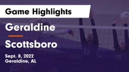 Geraldine  vs Scottsboro  Game Highlights - Sept. 8, 2022