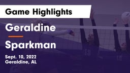 Geraldine  vs Sparkman  Game Highlights - Sept. 10, 2022