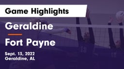 Geraldine  vs Fort Payne  Game Highlights - Sept. 13, 2022
