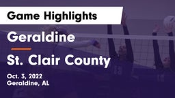 Geraldine  vs St. Clair County  Game Highlights - Oct. 3, 2022