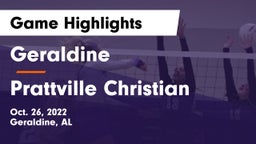 Geraldine  vs Prattville Christian Game Highlights - Oct. 26, 2022