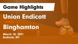 Union Endicott vs Binghamton  Game Highlights - March 18, 2021