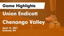 Union Endicott vs Chenango Valley  Game Highlights - April 13, 2021