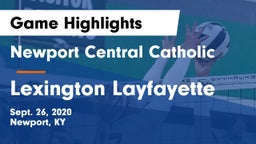 Newport Central Catholic  vs Lexington Layfayette Game Highlights - Sept. 26, 2020