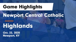 Newport Central Catholic  vs Highlands  Game Highlights - Oct. 22, 2020