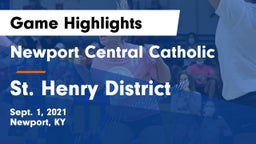 Newport Central Catholic  vs St. Henry District  Game Highlights - Sept. 1, 2021