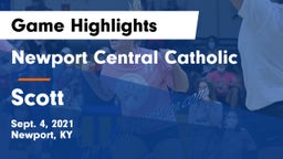 Newport Central Catholic  vs Scott  Game Highlights - Sept. 4, 2021