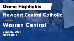 Newport Central Catholic  vs Warren Central  Game Highlights - Sept. 25, 2021