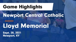 Newport Central Catholic  vs Lloyd Memorial  Game Highlights - Sept. 28, 2021
