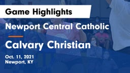 Newport Central Catholic  vs Calvary Christian Game Highlights - Oct. 11, 2021
