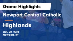 Newport Central Catholic  vs Highlands  Game Highlights - Oct. 20, 2021
