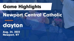 Newport Central Catholic  vs dayton Game Highlights - Aug. 24, 2022