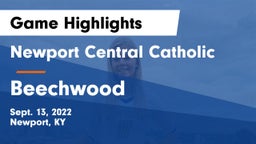 Newport Central Catholic  vs Beechwood  Game Highlights - Sept. 13, 2022
