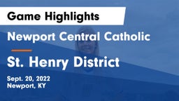 Newport Central Catholic  vs St. Henry District  Game Highlights - Sept. 20, 2022