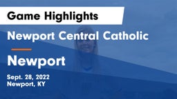 Newport Central Catholic  vs Newport  Game Highlights - Sept. 28, 2022