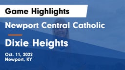 Newport Central Catholic  vs Dixie Heights  Game Highlights - Oct. 11, 2022