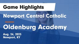 Newport Central Catholic  vs Oldenburg Academy  Game Highlights - Aug. 26, 2023