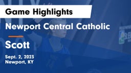 Newport Central Catholic  vs Scott  Game Highlights - Sept. 2, 2023