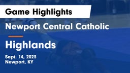 Newport Central Catholic  vs Highlands  Game Highlights - Sept. 14, 2023