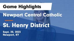 Newport Central Catholic  vs St. Henry District  Game Highlights - Sept. 20, 2023