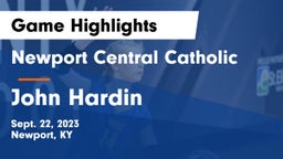 Newport Central Catholic  vs John Hardin  Game Highlights - Sept. 22, 2023