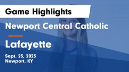 Newport Central Catholic  vs Lafayette  Game Highlights - Sept. 23, 2023